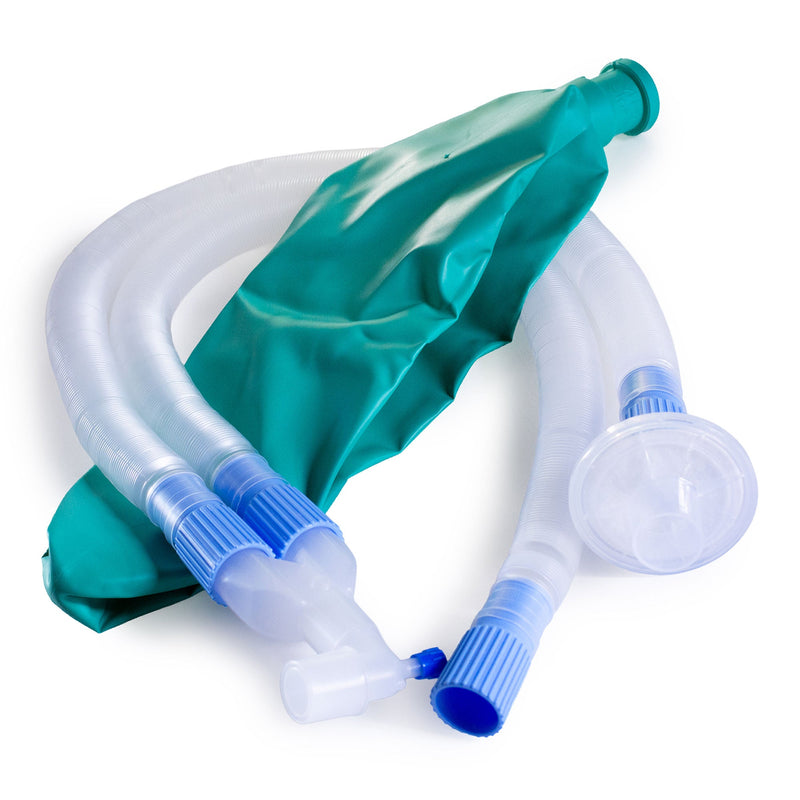 Anesthesia Breathing Circuit McKesson Expandable Tube 96 Inch Tube Dual Limb Adult 3 Liter Bag Single Patient Use (Case of 20)