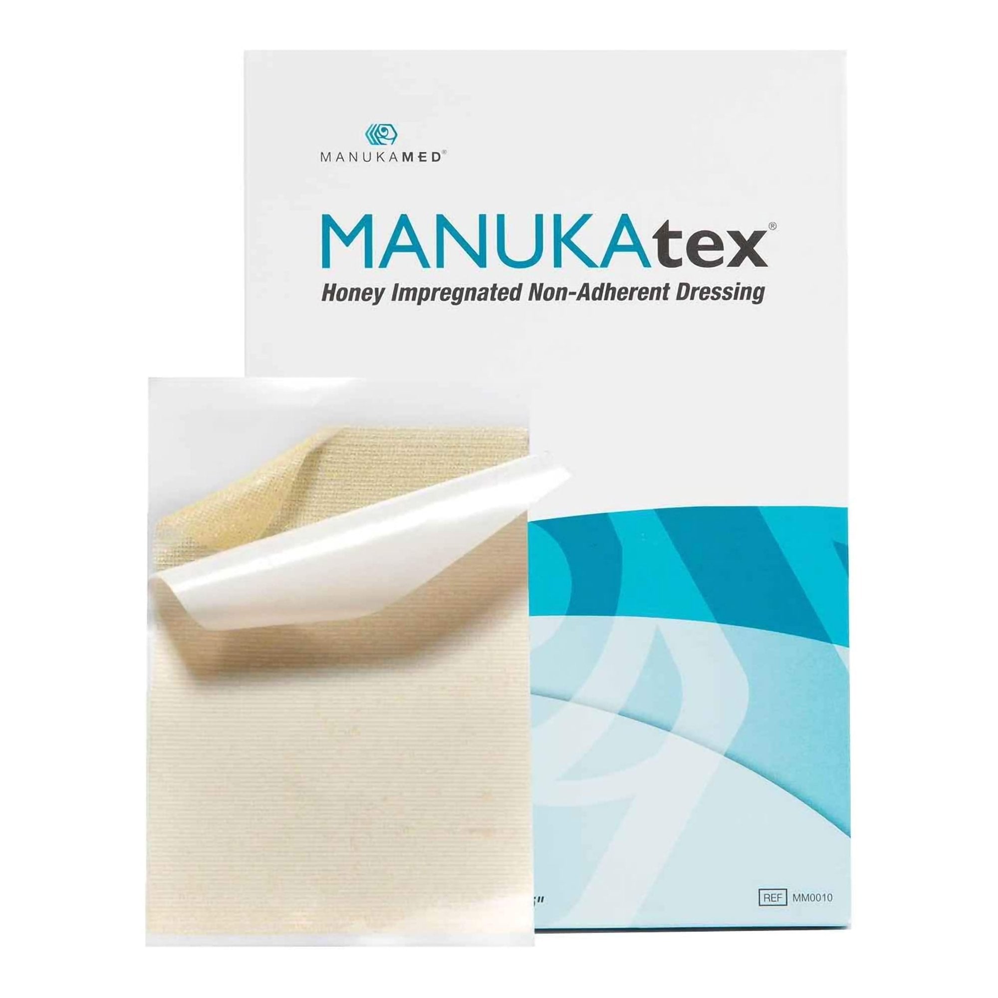 Honey Impregnated Wound Dressing MANUKAtex Rectangle 4 X 5 Inch Sterile 