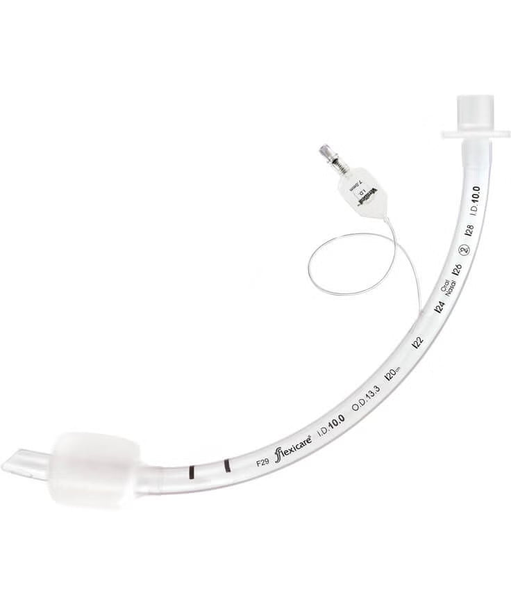 Cuffed Endotracheal Tube Flexicare VentiSeal Curved 4.0 mm ID Pediatric Murphy Eye (Box of 10)