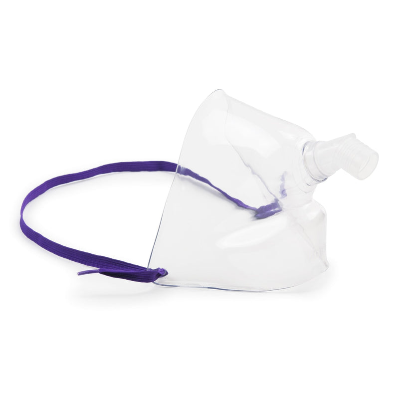 Oxygen Face Tent McKesson Face Tent Style Adult One Size Fits Most Adjustable Head Strap 