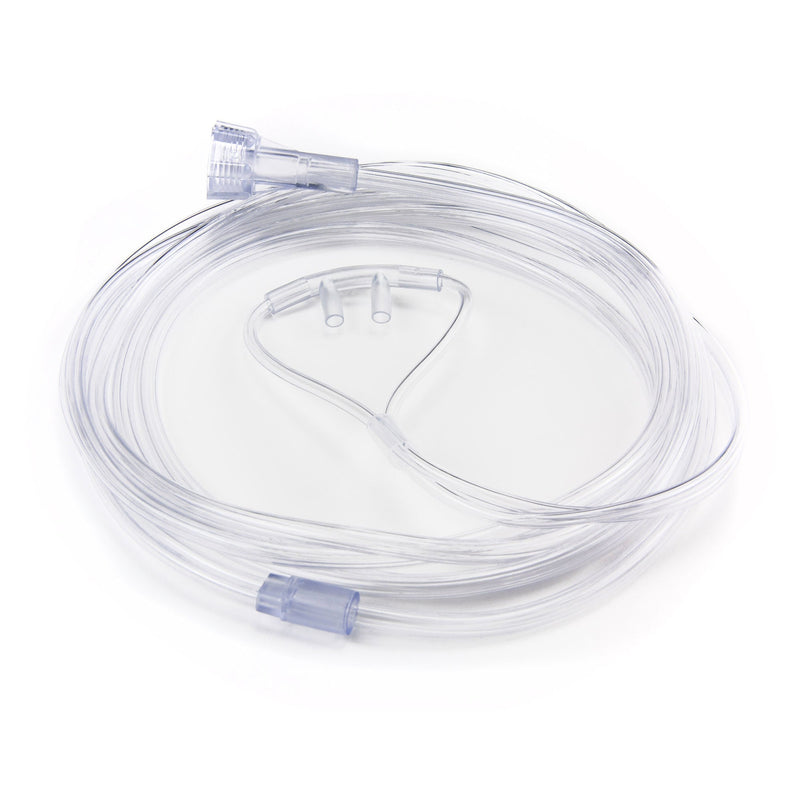 Nasal Cannula McKesson Adult Straight Prongs 7 Foot Tubing Low Flow Rate (Case of 50)