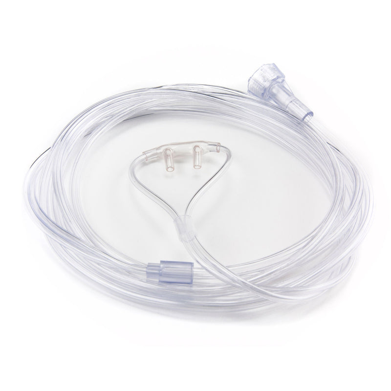 Nasal Cannula McKesson Adult Curved Prongs 7 Foot Tubing Low Flow Rate (Case of 50)