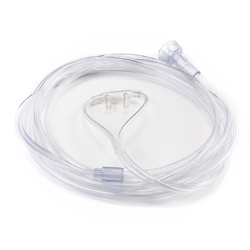 Nasal Cannula McKesson Adult Curved Prongs 7 Foot Tubing Low Flow Rate 