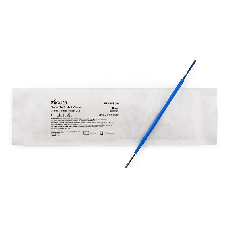 Blade Electrode McKesson Argent Coated Stainless Steel Sterile Straight Blade Tip Disposable (Box of 12)