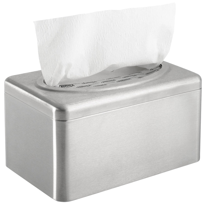 Paper Towel Dispenser K-C PROFESSIONAL Silver Stainless Steel Manual Pull 1 Box Countertop 