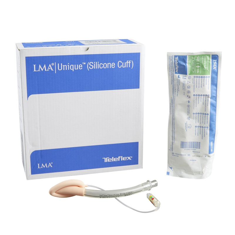 Straight Laryngeal Mask LMA Unique (Silicone Cuff) Size 3 20 mL Cuff Silicone Single Patient Use Sterile 