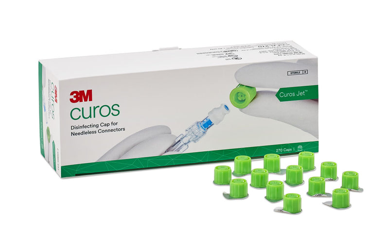 Disinfecting Cap 3M Curos Jet For Needle-Free Connectors Sterile Individuals (Case of 5400)