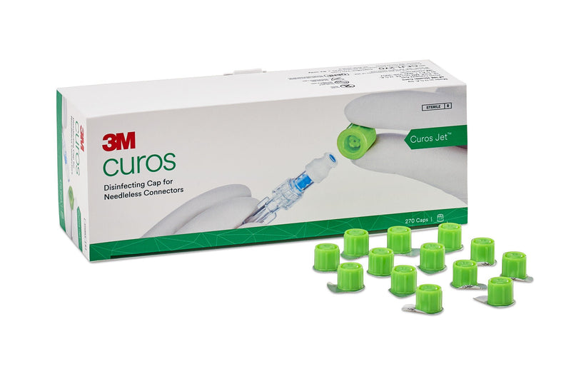 Disinfecting Cap 3M Curos Jet For Needle-Free Connectors Sterile Individuals (Case of 5400)