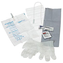 Intermittent Catheter Tray Easy Cath Straight Tip 14 Fr. Without Balloon PVC 