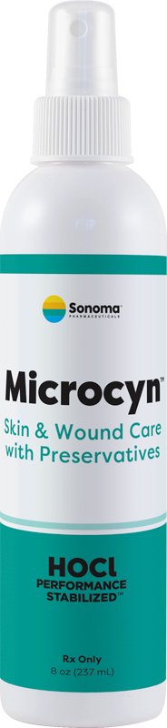Wound Cleanser Microcyn 8 oz. Spray Bottle NonSterile Antimicrobial 