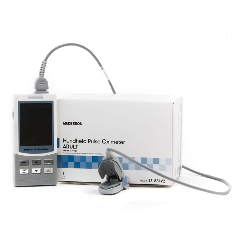 Handheld Pulse Oximeter McKesson Adult Battery Operated (Case of 4)