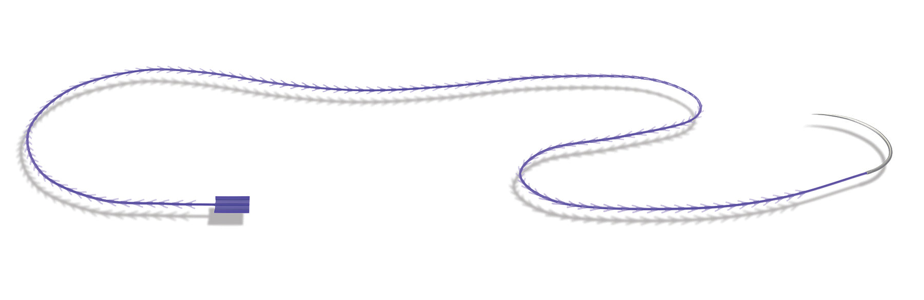 Absorbable Suture with Needle STRATAFIX Symmetric PDS Plus Triclosan Polydioxanone CTX 1/2 Circle Taper Point Needle Size 1 Monofilament 