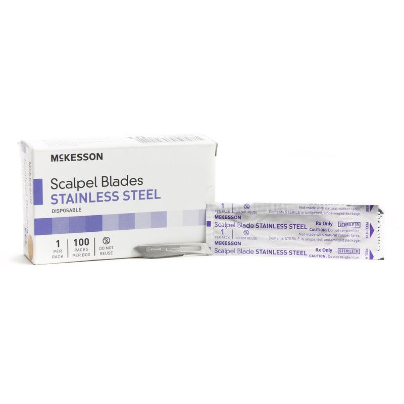 Surgical Blade McKesson Brand Stainless Steel No. 10 Sterile (Case of 1000)