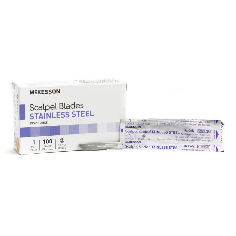 Surgical Blade McKesson Brand Stainless Steel No. 10 Sterile (Case of 1000)