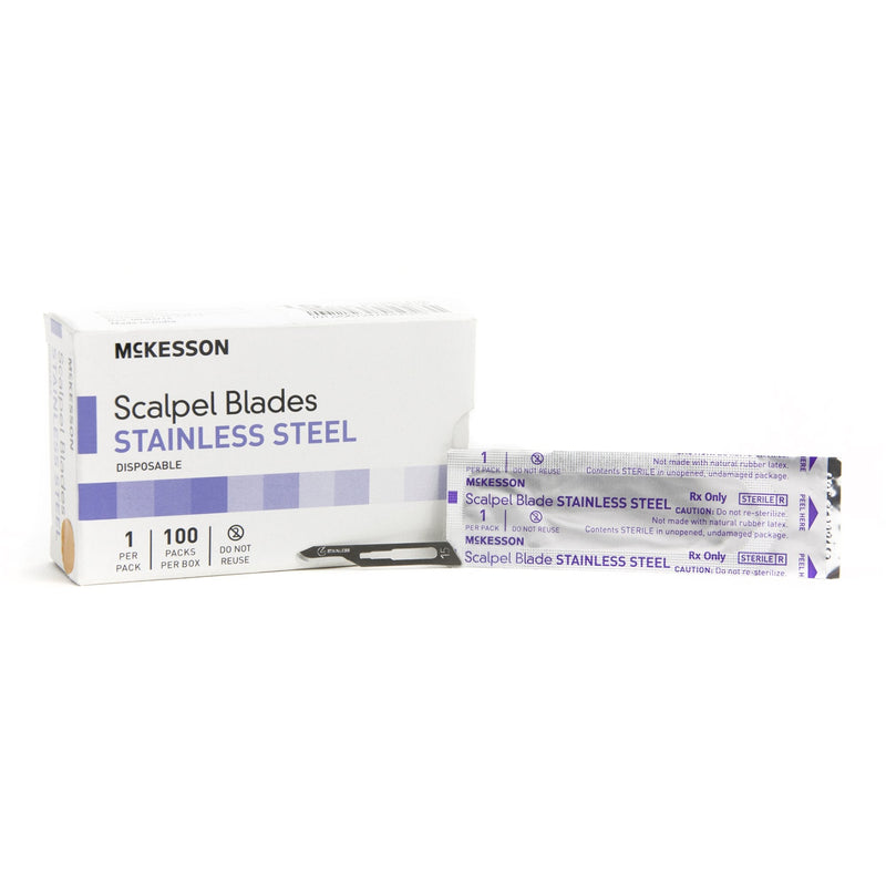 Surgical Blade McKesson Brand Stainless Steel No. 15 Sterile 