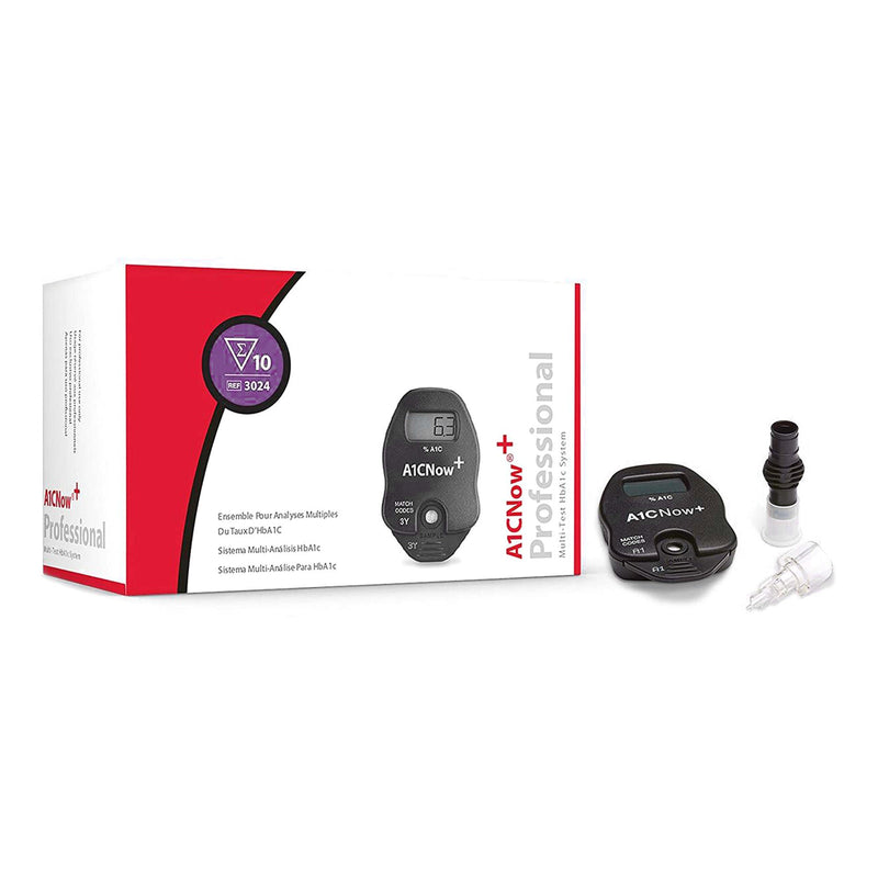 HbA1c Test Kit A1CNow+ HbA1c Test 10 Tests CLIA Waived