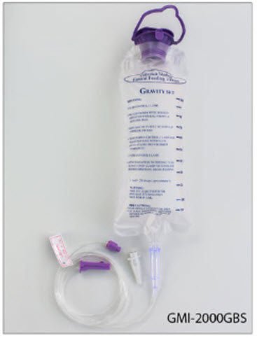 Gravity Feeding Bag Set with ENFIT Connector and Transitional Adapter Generica 1000 mL