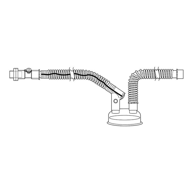 Ventilator Circuit Respironics Corrugated Tube Adult Without Breathing Bag Single Patient Use Passive Circuit