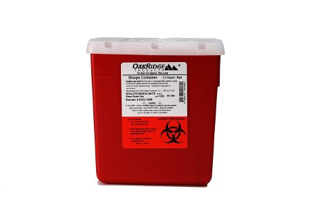 CONTAINER SHARPS 2.2QT REDROTARY LID 60/CS