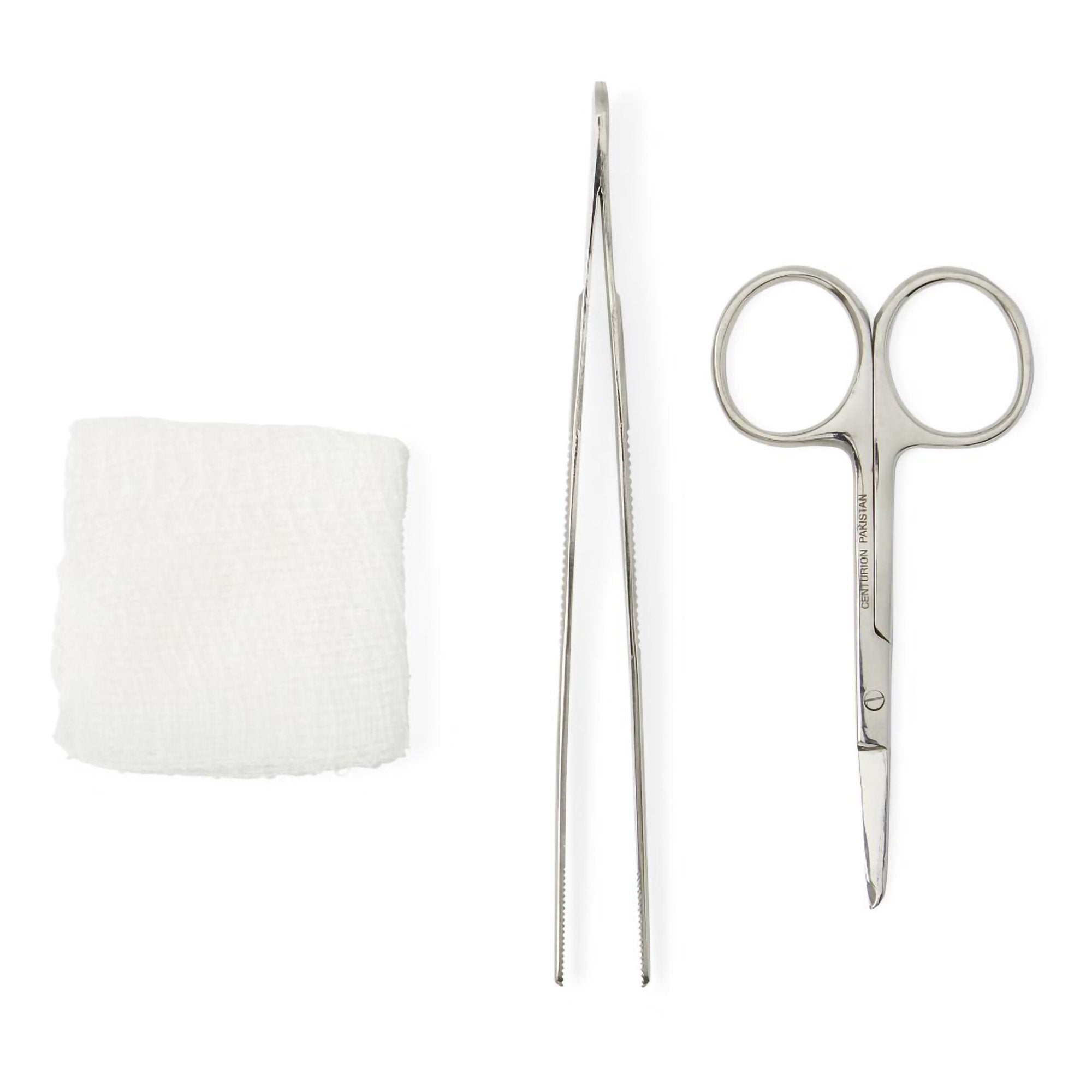 Suture Removal Kit Centurion Scissor Style Handle Straight Jaw Type Sterile Single Use 