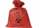 BAG BIOHAZARD AUTOCLAVEABLERED/BLK 38X47 10/RL 10RL/CS