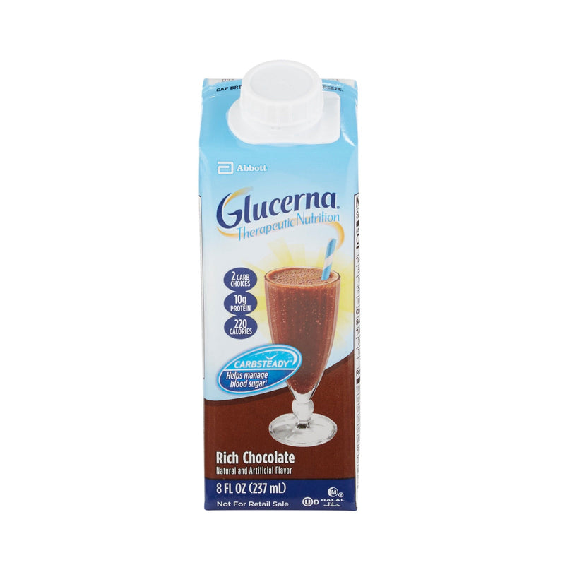 Oral Supplement Glucerna Therapeutic Nutrition Shake Rich Chocolate Flavor Liquid 8 oz. Carton 