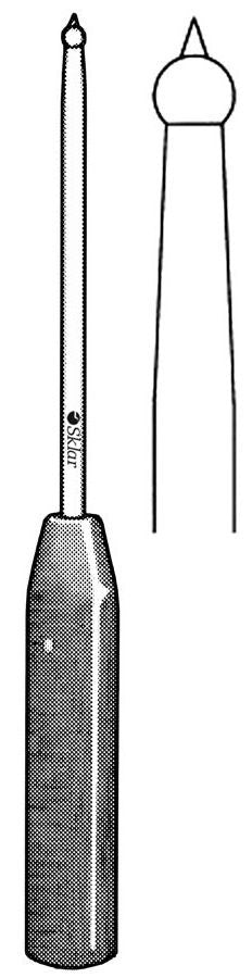 Ball Spike Sklar 12 Inch Straight, Phenolic Plastic Handle OR Grade (Carton of 12)