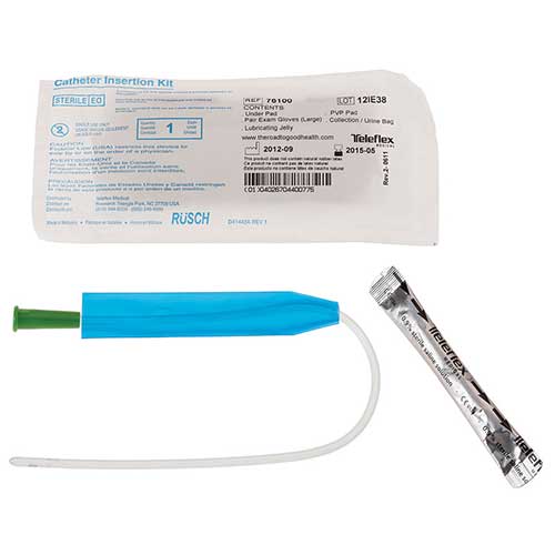 Urethral Catheter Kit FloCath QUICK Straight Tip 8 Fr. Hydrophilic Coated PVC 