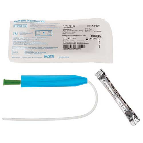 Urethral Catheter Kit FloCath QUICK Straight Tip 8 Fr. Hydrophilic Coated PVC 