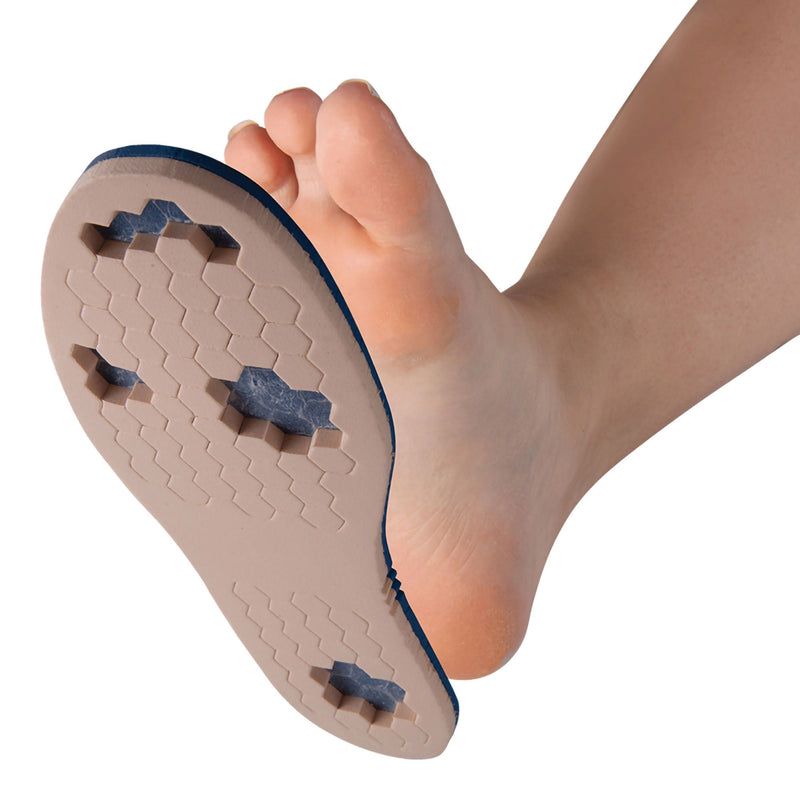 Offloading Insole PediFix PressureOFF High Protection System 9 Wide Removable Peg Polyurethane Foam Women 11 to 12.5 / Men 10 to 11.5 Blue / Tan (Each)