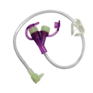 Right Angle Dual ENFit Y-Port Feed Set micro G-JET 24 Inch, Sterile 