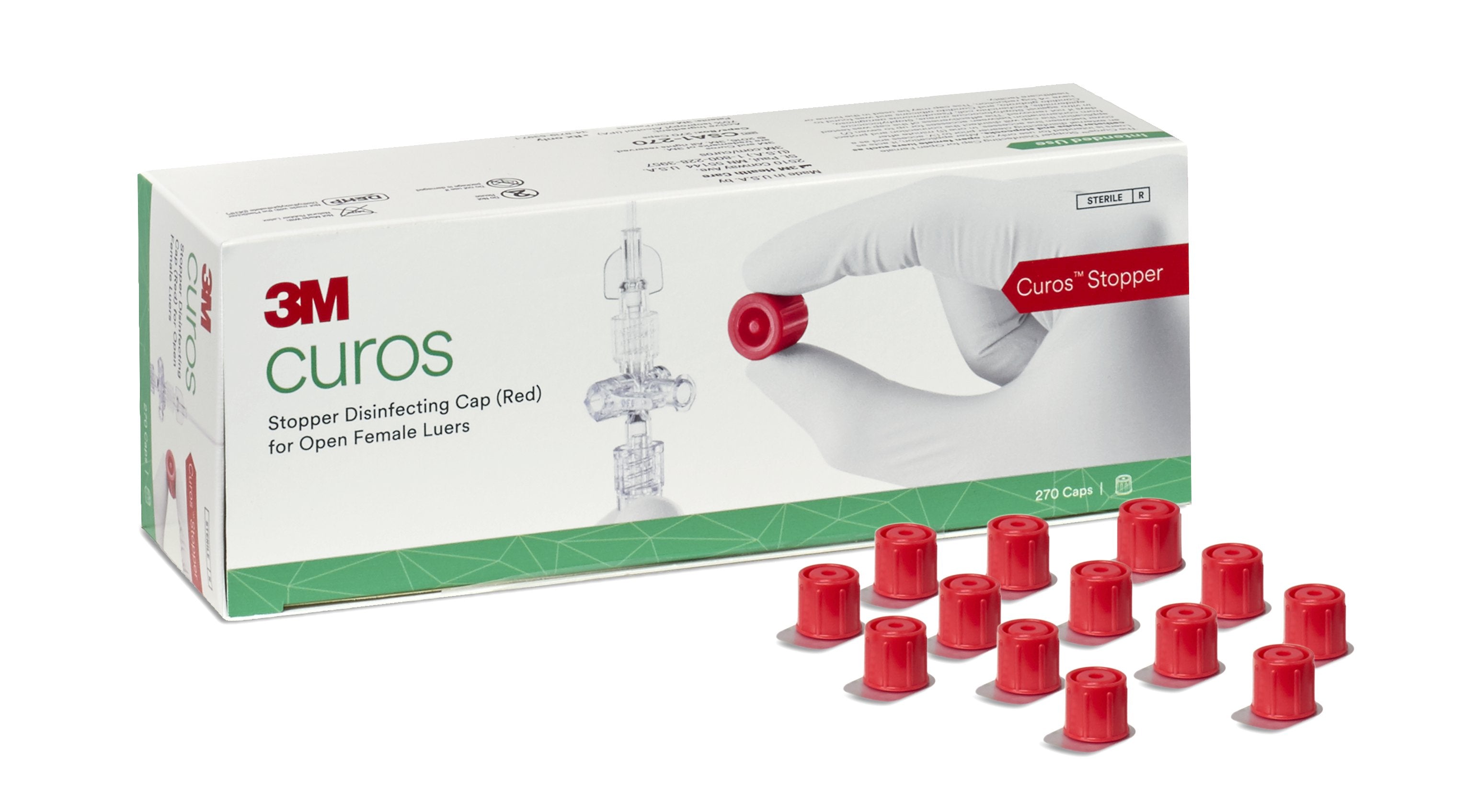 Disinfecting Cap 3M Curos Stopper For Open Female Luer Connectors Sterile Individuals 