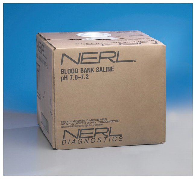 Immunohematology Reagent Thermo Scientific NERL Saline Blood Bank pH 7.0 to 7.2 10 Liter 