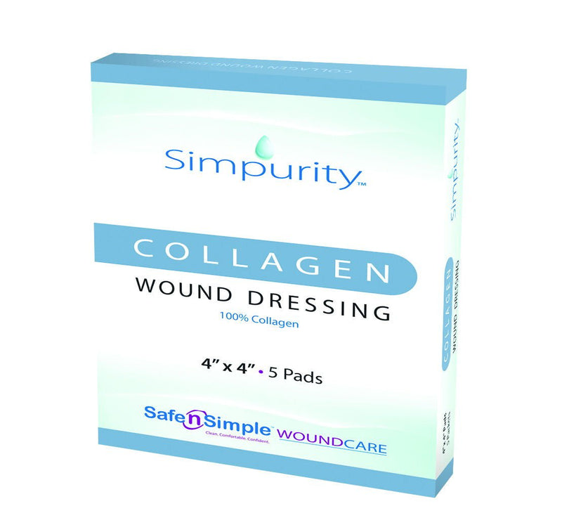 Collagen Dressing Simpurity 4 X 4 Inch Square Sterile (Case of 30)