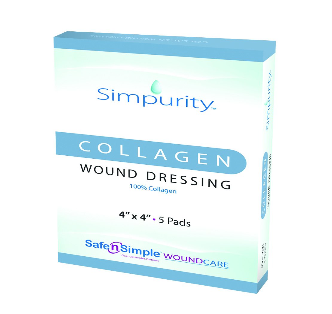 Collagen Dressing Simpurity 4 X 4 Inch Square Sterile 