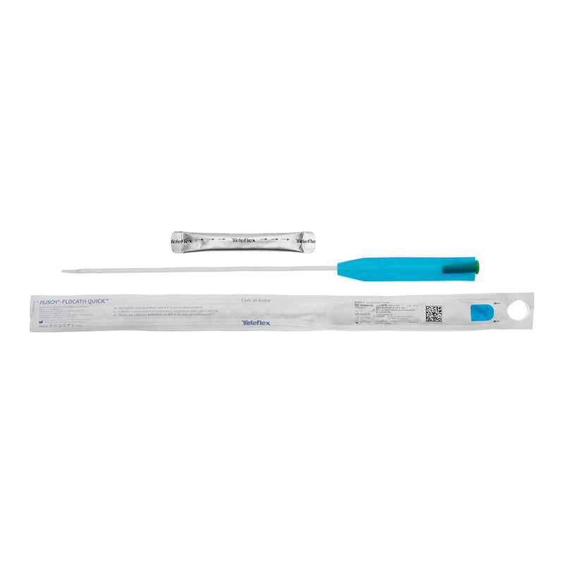 Urethral Catheter FloCath QUICK Coude Tip Hydrophilic Coated PVC 16 Fr. 16 Inch Length (Box of 30)