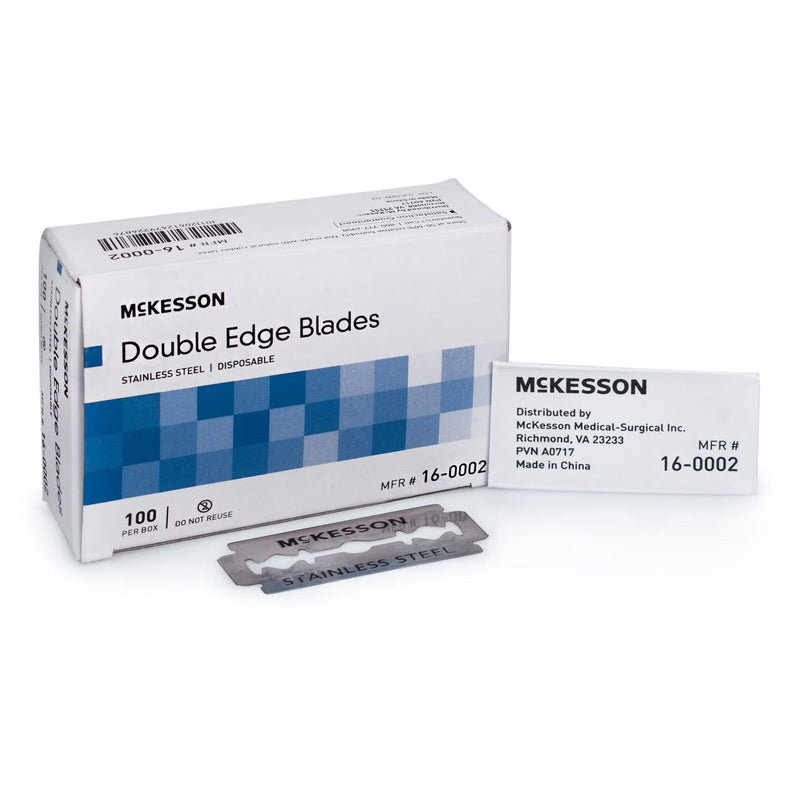 Surgical Prep Blade McKesson For Surgical Prep Handles Double Edge NonSterile 