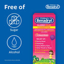 Benadryl Children's Allergy Plus Congestion Liquid Grape Flavor, 4 ounces (Each)