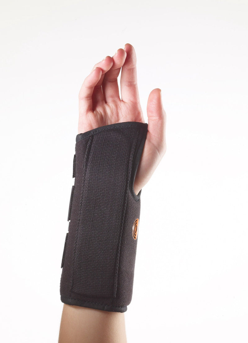 Wrist Splint Ultra-Fit Aluminum / Foam Laminate Right Hand Black Medium 