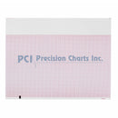 Precision Charts Thermal ECG Recording Paper with Red Grid, 8-1/2 x 11 Inch (Case of 12)