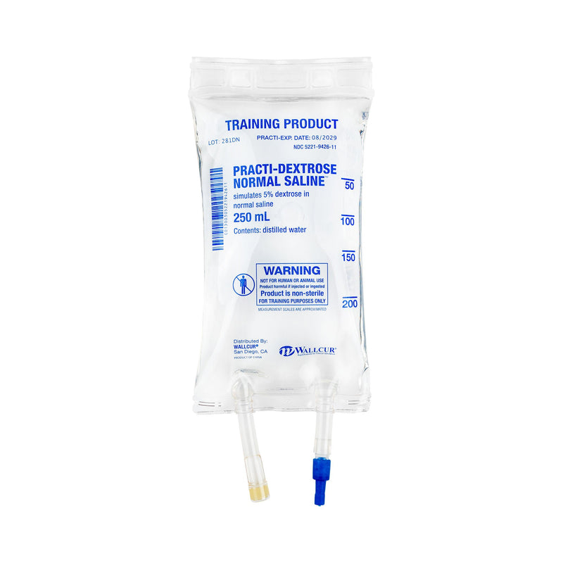 Clinical Training Medication Practi-Dextrose Normal Saline Liquid I.V. Bag 250 mL (Each)