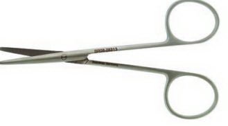 BR Surgical METZENBAUM Scissors, delicate, curved, blunt/blunt, 7" SuperCut