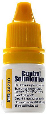 Blood Glucose Control Solution Unistrip 4 mL Low Level 