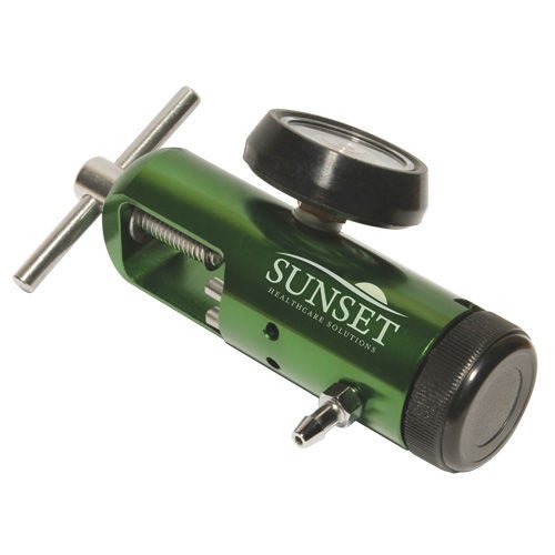 Oxygen Regulator Sunset Click Style 0 - 8 LPM Barb Outlet CGA-870 (Each)