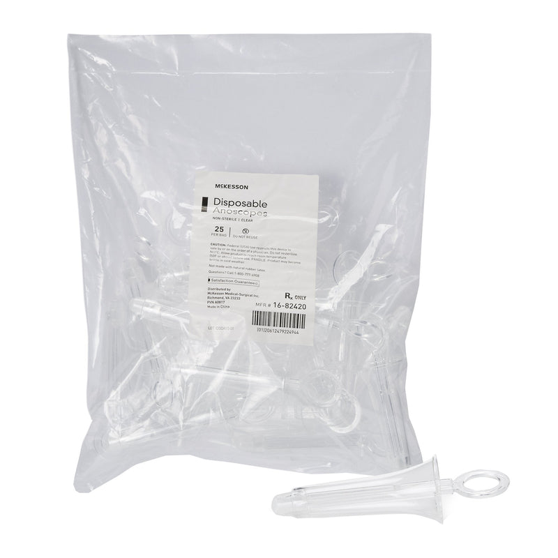 Anoscope McKesson Plastic 18 mm Diameter Rotating Style Without Light Clear 