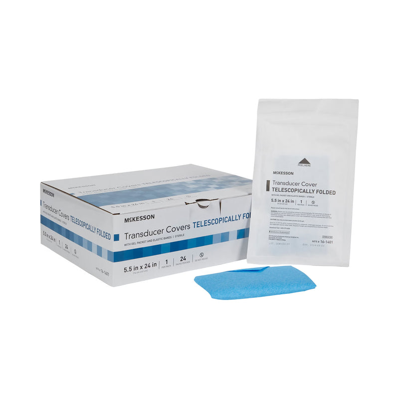 Ultrasound Transducer Cover Kit McKesson 5-1/2 X 24 Inch Polyurethane Sterile Folded (Case of 240)