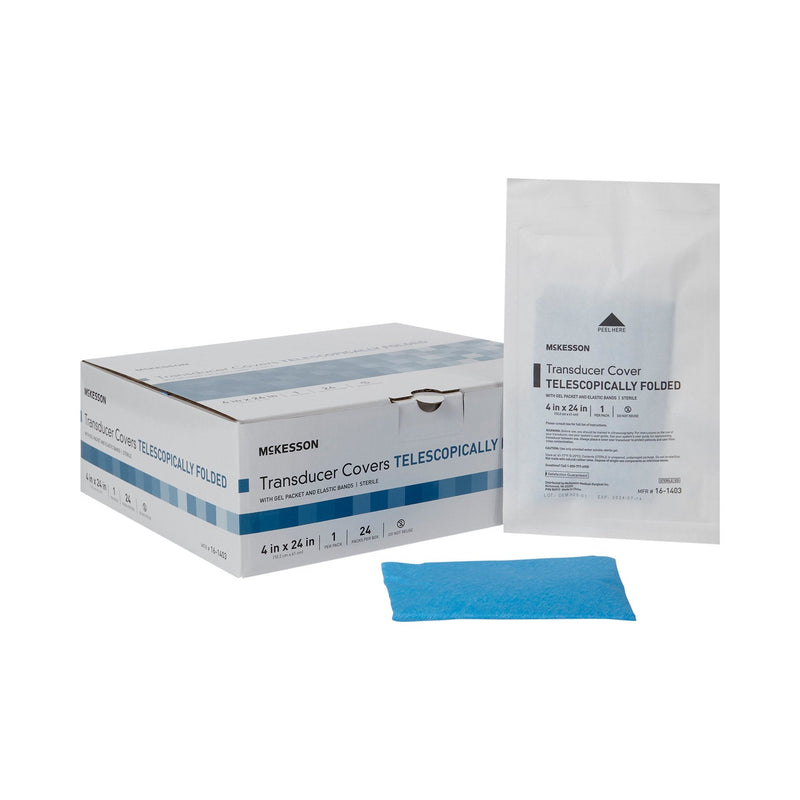 Ultrasound Transducer Cover Kit McKesson 4 X 24 Inch Polyethylene Sterile Folded 