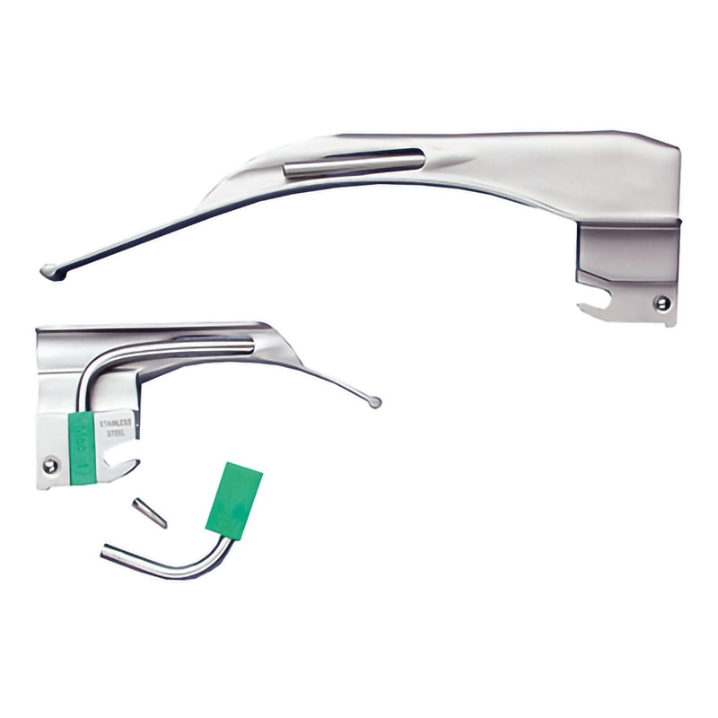 Laryngoscope Blade McKesson Macintosh Type Fiberoptic Light Universal NonSterile 