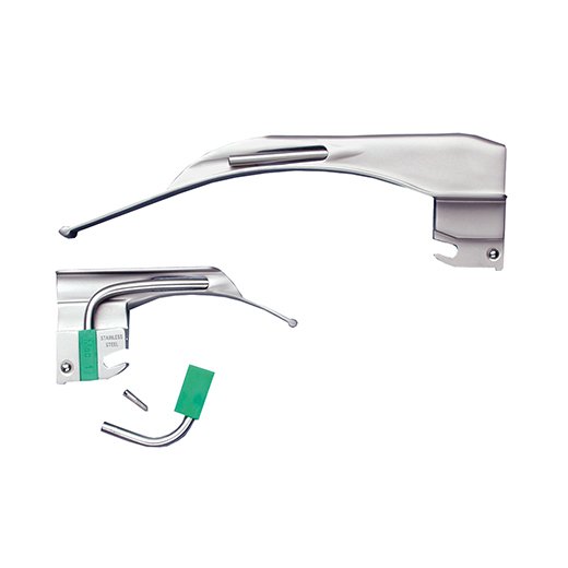 Laryngoscope Blade McKesson Macintosh Type Fiberoptic Light Adult NonSterile 