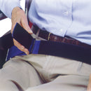 SkiL-Care Wheelchair Safety Belt, 2 x 42 in., Black / Blue (Each)